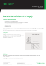 Evalastic metaalfolieplaat 1x2m - TF